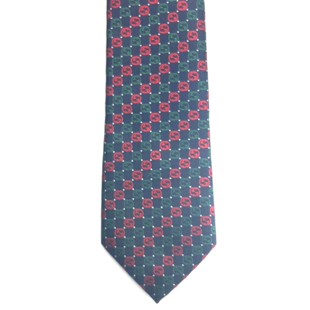 Gucci #644150 GG Print 100% Silk Tie